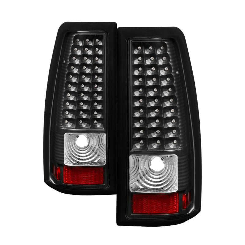 Xtune Chevy Silverado 1500/2500/3500 99-02 LED Tail Lights Black ALT-ON-CS99-LED-BK