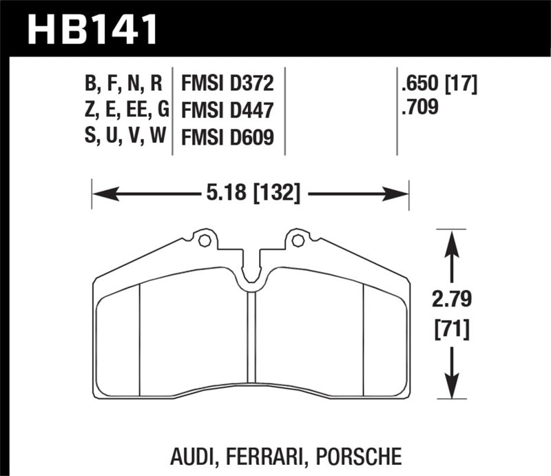 Hawk Audi/Porsche Rear AND ST-40 HP+ Street Brake Pads