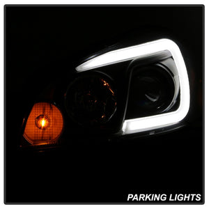 Spyder 06-13 Chevy Impala / 06-07 Chevy Monte Carlo Projector Headlights - Light Bar - Black
