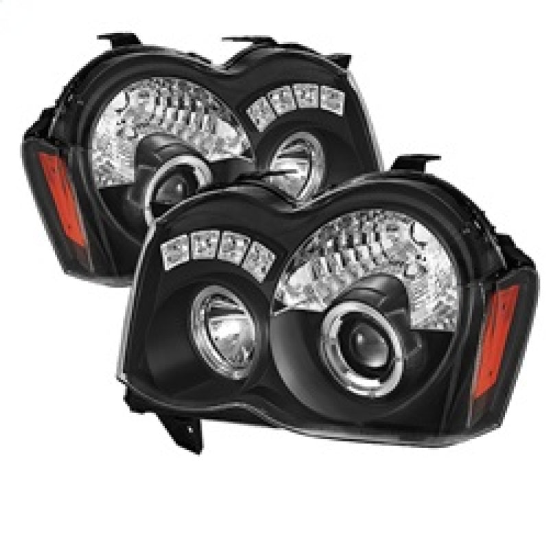 Spyder Jeep Grand Cherokee 08-10 Projector Headlights LED Halo LED Blk Low 9006 PRO-YD-JGC08-HL-BK
