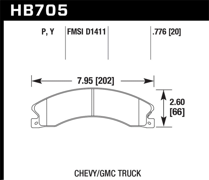 Hawk Chevy/GMC Express/Silverado/Savana/Sierra 15/25/35/4500 SuperDuty Rear LTS Brake Pads
