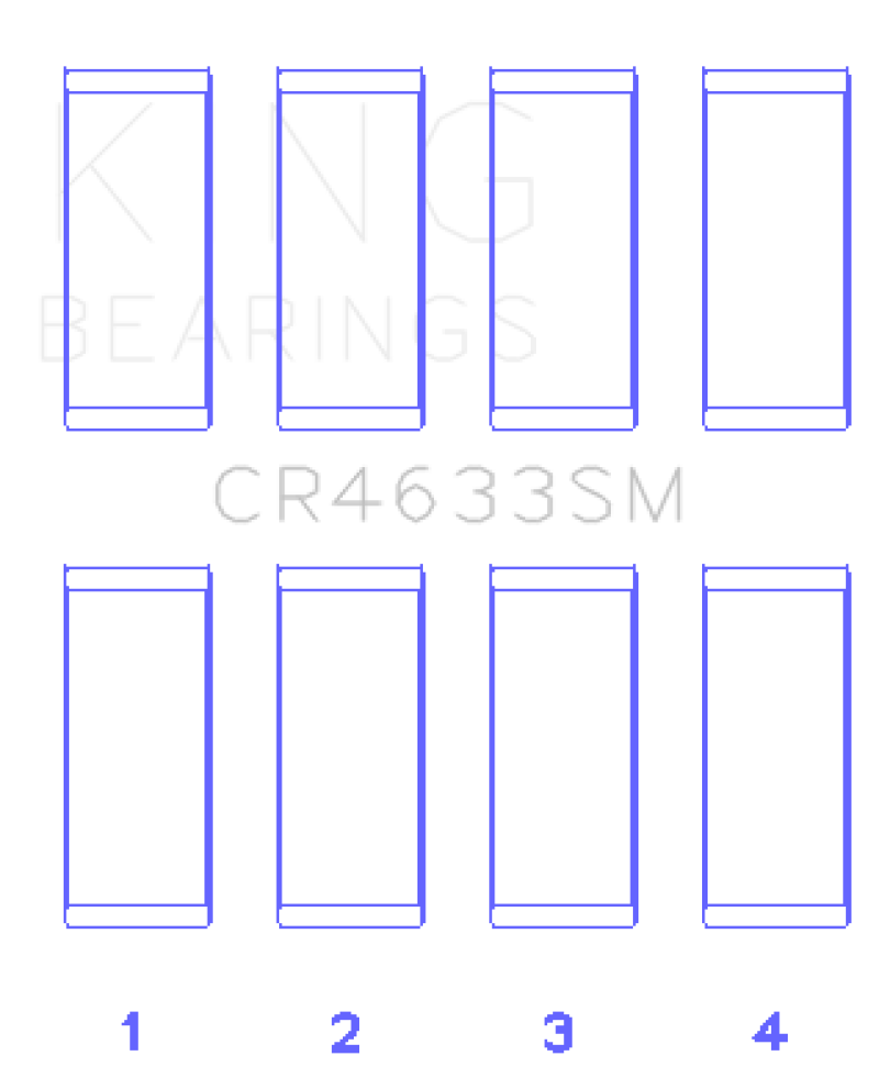 King 07-12 Mini Cooper N14B16C (Size +.3mm Undersize) Connecting Rod Bearing Set
