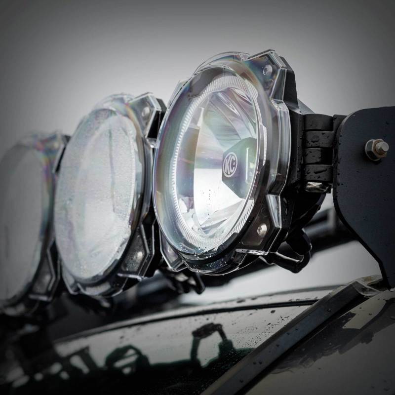KC HiLiTES 6in. Light Shield for Gravity Pro6 LED Lights (Single) - Clear