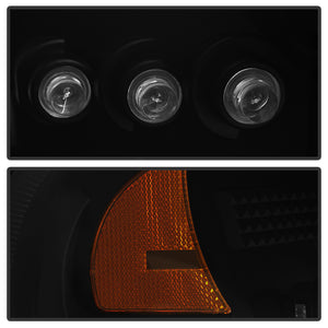 Spyder GMC Sierra 1500/2500 99-06 Projector Headlights LED Halo LED Blk Smke PRO-YD-CDE00-HL-BSM