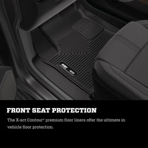Husky Liners 19-22 Chevrolet Silverado Crew Cab X-Act Contour Front & Second Seat Floor Liners
