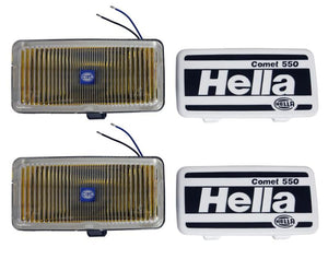 Hella 550 Series 55W 12V H3 Fog Lamp Kit - Amber