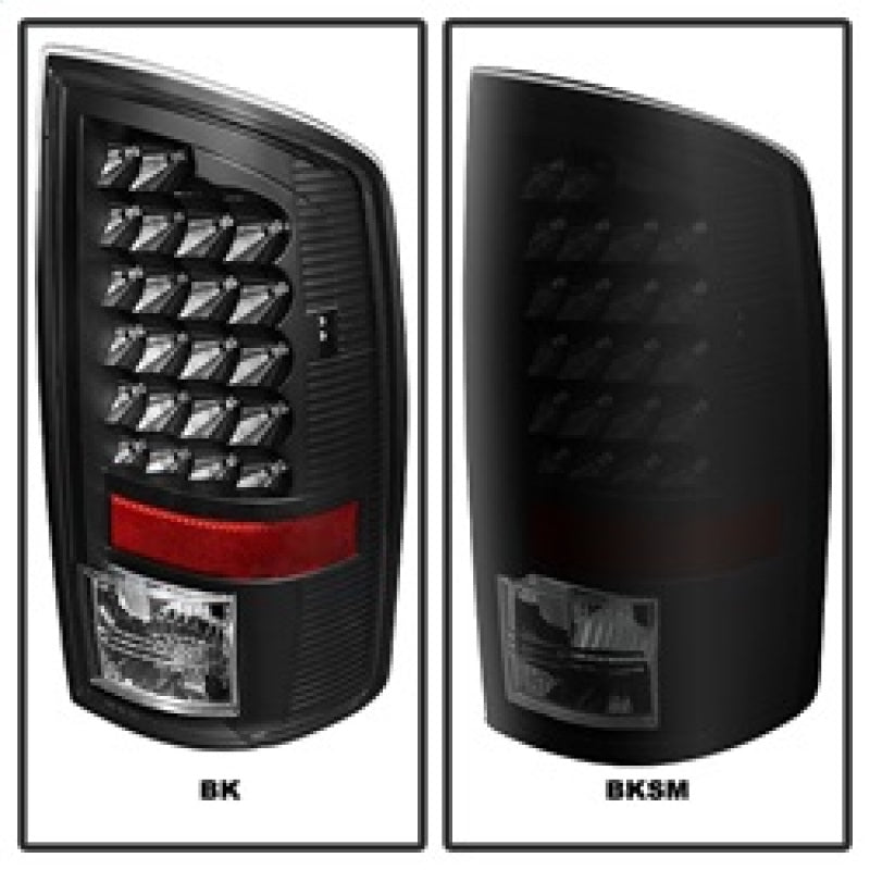 Xtune Dodge Ram 02-06 1500 / Ram 2500/3500 03-06 LED Tail Light Black Smoke ALT-JH-DR02-LED-BKSM