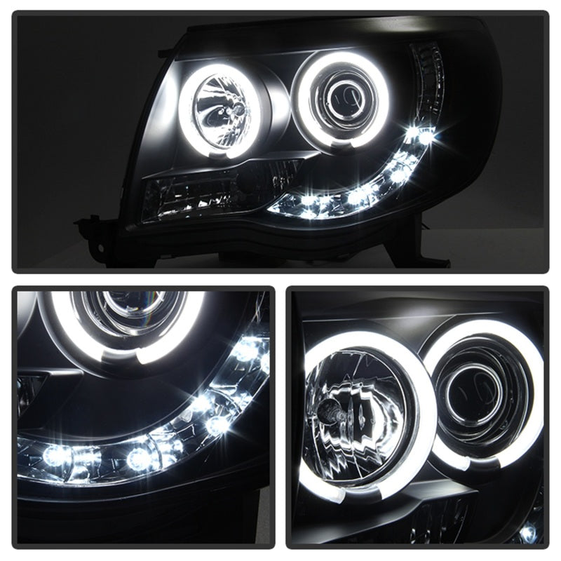 Spyder Toyota Tacoma 05-11 Projector Headlights CCFL Halo LED Blk Smke PRO-YD-TT05-CCFL-BSM