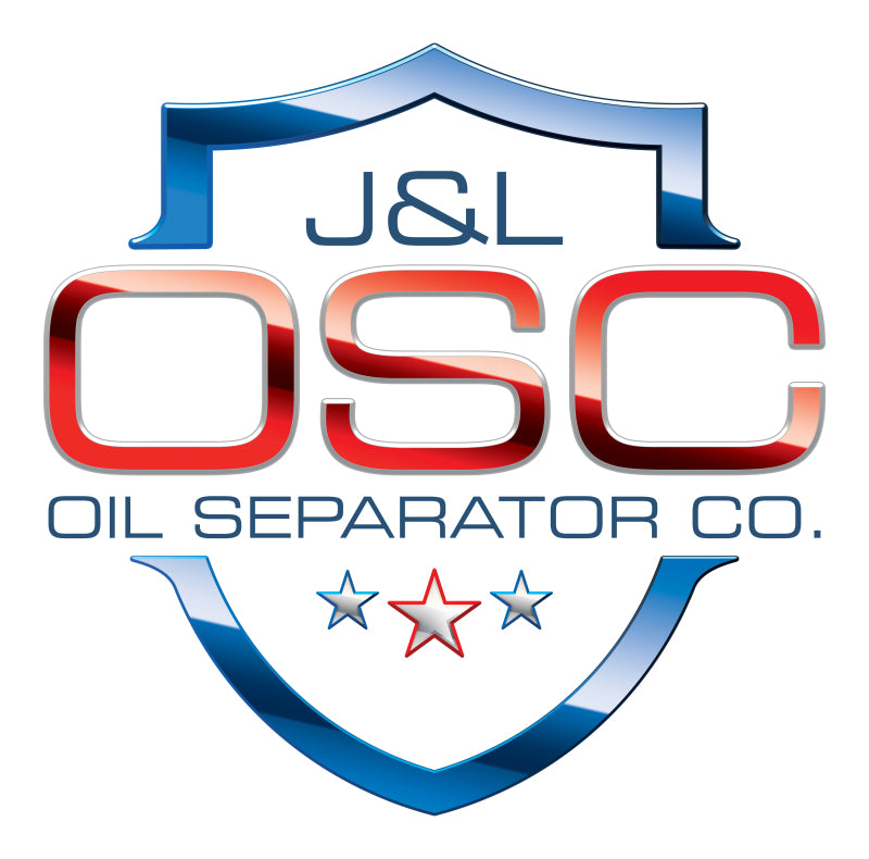 J&L Oil Separator 3.0 Base Kit - Black Anodized (Incl 2 Brackets & 6 Fittings)