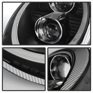 Spyder Porsche 911 05-09 Projector Headlights Xenon/HID Model- DRL LED Blk PRO-YD-P99705-HID-DRL-BK