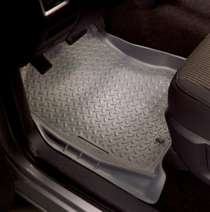 Husky Liners 99-07 Ford F-250-F-550 Super Duty Crew Cab Classic Style 2nd Row Gray Floor Liners