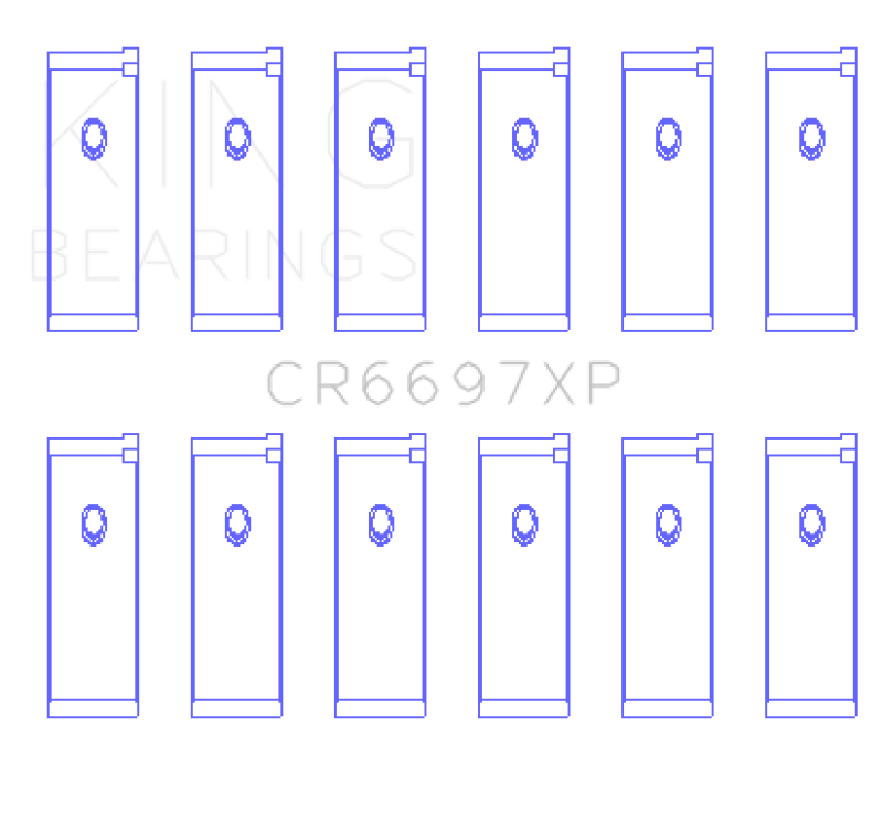 King Nissan RB25/RB26 (Size STD) Performance Rod Bearing Set