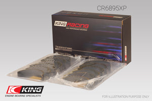 King Ford Ecoboost 3.5L V6 (Size 0.25) pMaxBlack Coated Connecting Rod Bearing Set