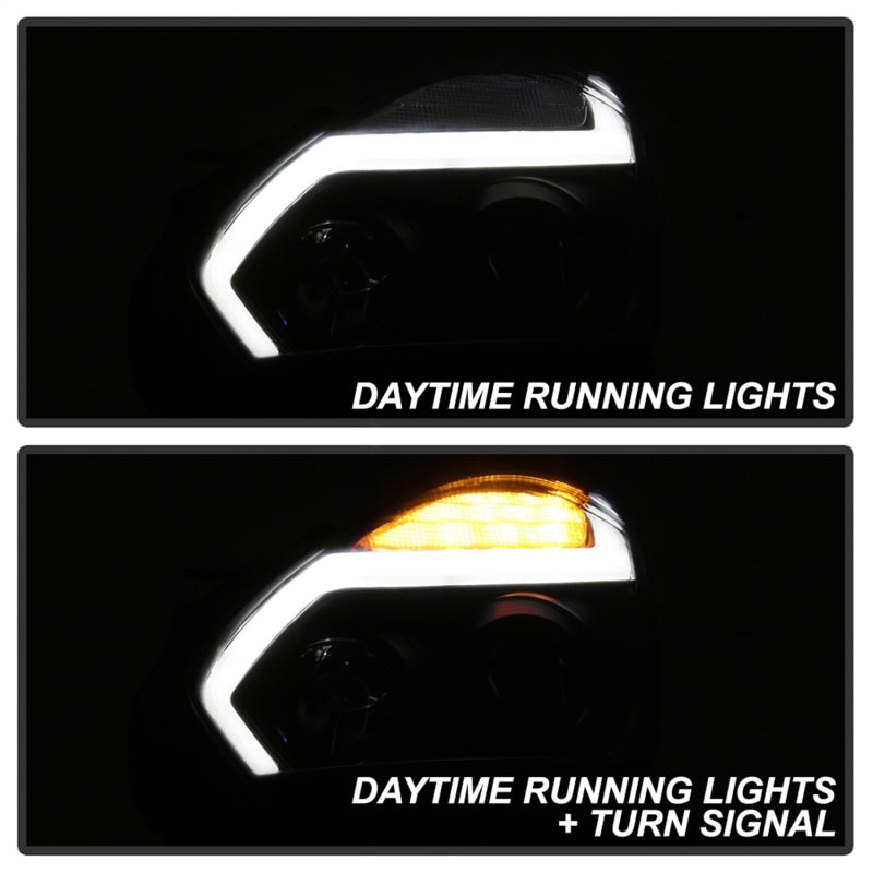 Spyder Nissan GTR R35 09-14 - Projector Headlights - DRL LED - Black