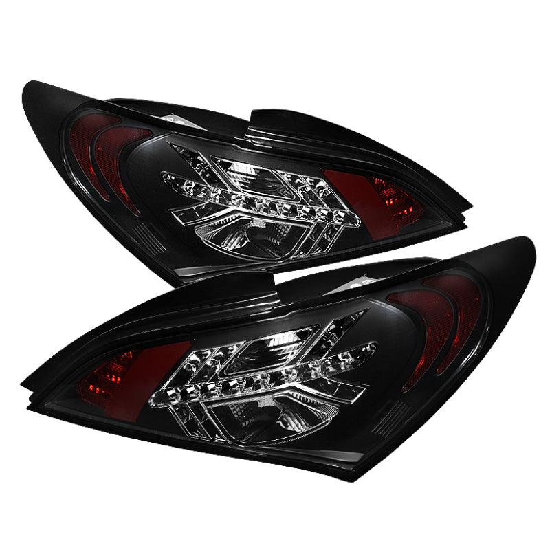 Spyder Hyundai Genesis 10-12 2Dr LED Tail Lights Black ALT-YD-HYGEN09-LED-BK