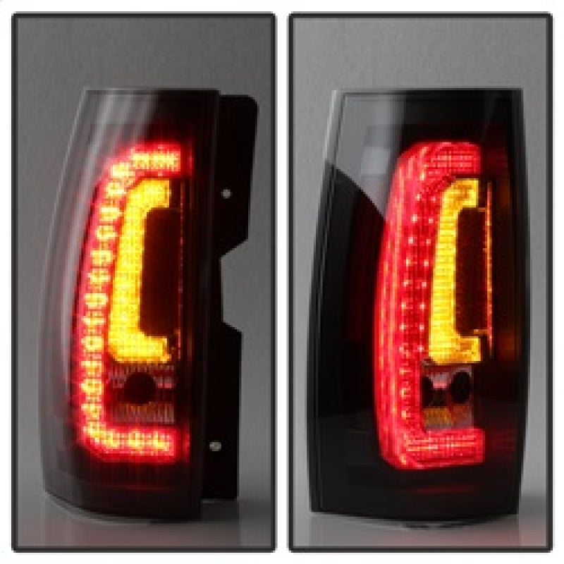 Spyder Chevy Suburban/Tahoe 07-14 V2 - Light Bar LED Tail Lights - Black ALT-YD-CSUB07V2-LED-BK