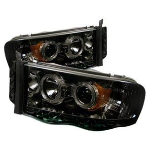 Spyder Dodge Ram 1500 02-05/Ram 2500 03-05 Projector Headlights LED Halo LED Smke PRO-YD-DR02-HL-SMC