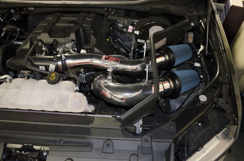 Injen 2015+ Ford F-150 V6 2.7L/3.5L EcoBoost Wrinkle Black Short Ram Intake (Includes Heat Shield)