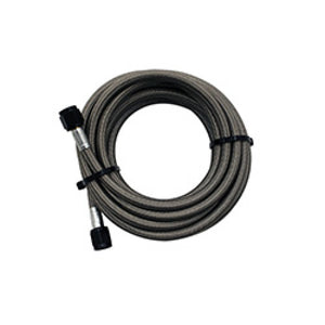 Snow Performance 5ft Stainless Steel Braided Water Line (4AN Black)