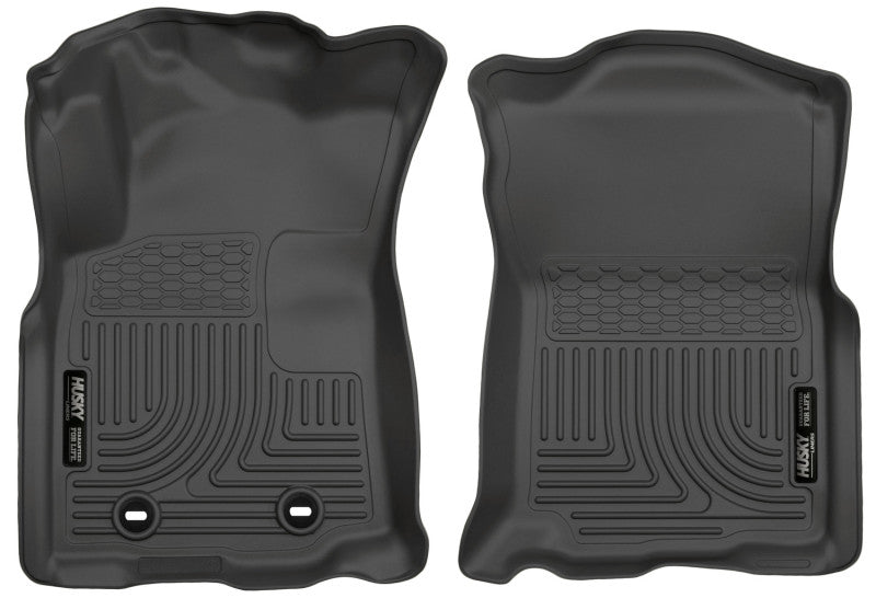 Husky Liners 2016 Toyota Tacoma w/ Manual Trans WeatherBeater Front Black Floor Liners
