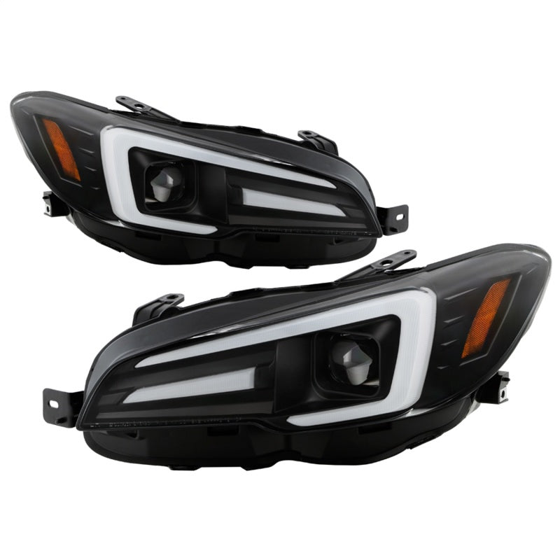Spyder Subaru Impreza WRX 15-20 Halogen Model Projector Headlights - Black PRO-YD-SWRX15SI-SBSEQ-BK