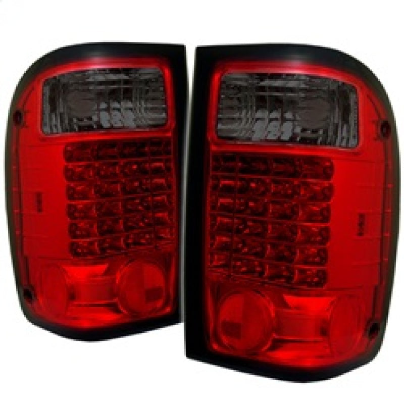 Spyder Ford Ranger 01-05 LED Tail Lights Red Smoke ALT-YD-FR98-LED-RS