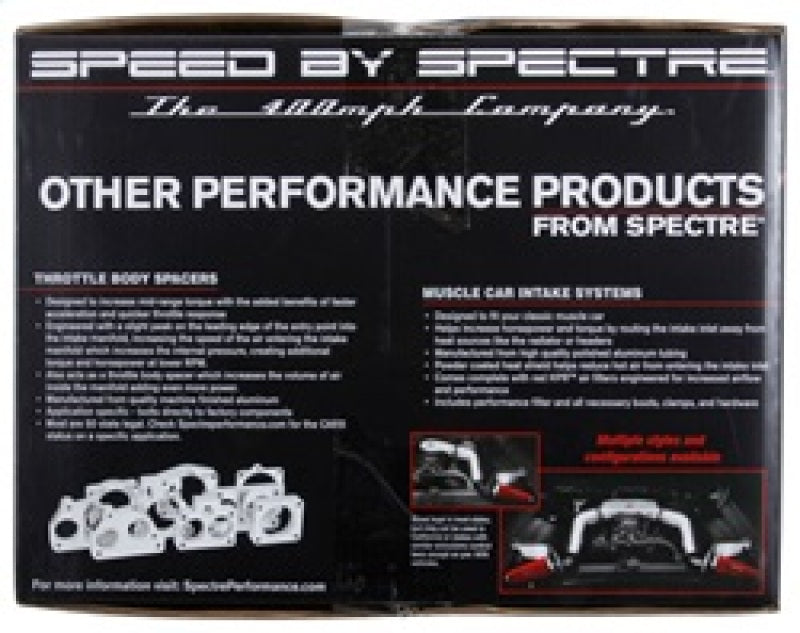 Spectre 09-17 Nissan Maxima V6-3.5L F/I Air Intake Kit - Polished w/Red Filter