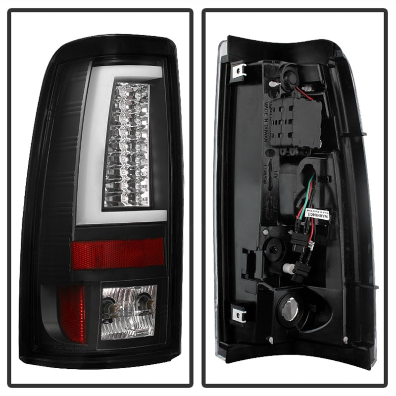 Spyder Chevy Silverado 1500/2500 99-02 Version 2 LED Tail Lights - Black ALT-YD-CS99V2-LED-BK
