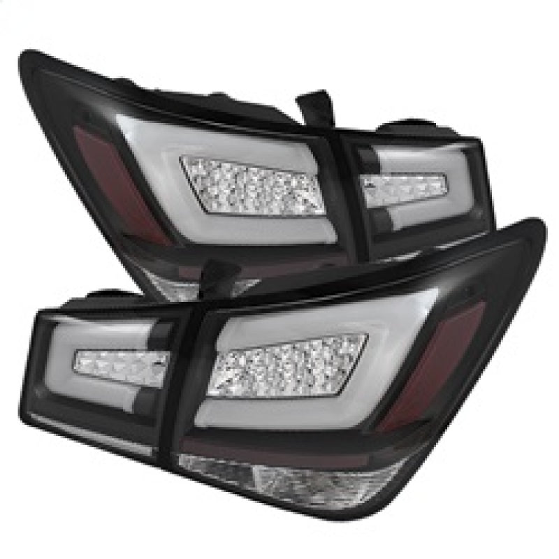 Spyder Chevy Cruze 2011-2014 Light Bar LED Tail Lights Black ALT-YD-CCRZ11-LBLED-BK