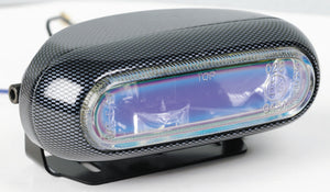 Hella Optilux 1250 12V Blue Dual Beam Halogen Rectangle Fog Lamp Kit (Carbon)
