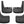 Load image into Gallery viewer, Husky Liners 2019 Chevrolet Silverado 1500 Front and Rear Mud Guards - Black
