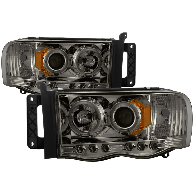 Spyder Dodge Ram 1500 02-05/Ram 2500 03-05 Projector Headlights LED Halo LED Smke PRO-YD-DR02-HL-SMC