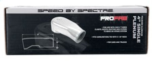Spectre Plenum 4in. OD x 9in. (Air Cleaner to Stud Inlet) - Single