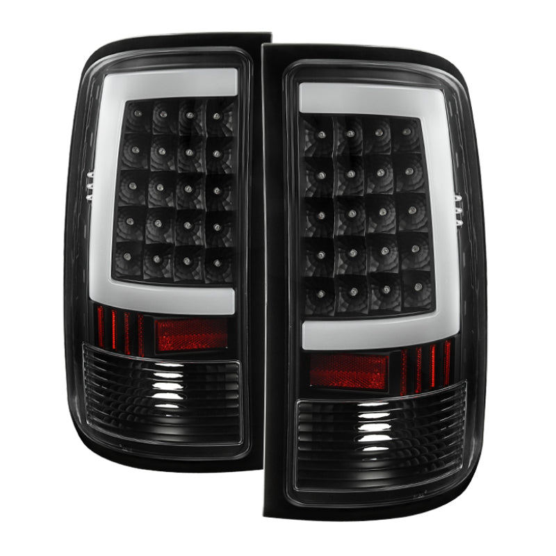 Xtune GMC Sierra 07-13 LED Tail Lights Black ALT-ON-GS07-G2-LED-BK
