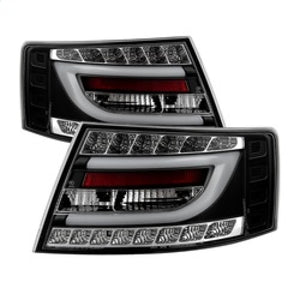 Spyder Audi A6 05-08 4Dr Sedan Only Version 2 Light Bar LED Tail Lights Blk ALT-YD-AA605V2-LBLED-BK