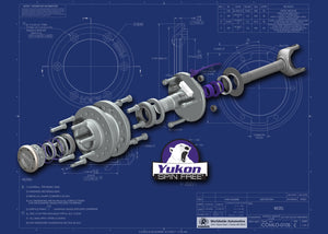 Yukon Gear Spin Free Locking Hub Conversion Kit For Dana 60 & Aam / 00-08 SRW Dodge