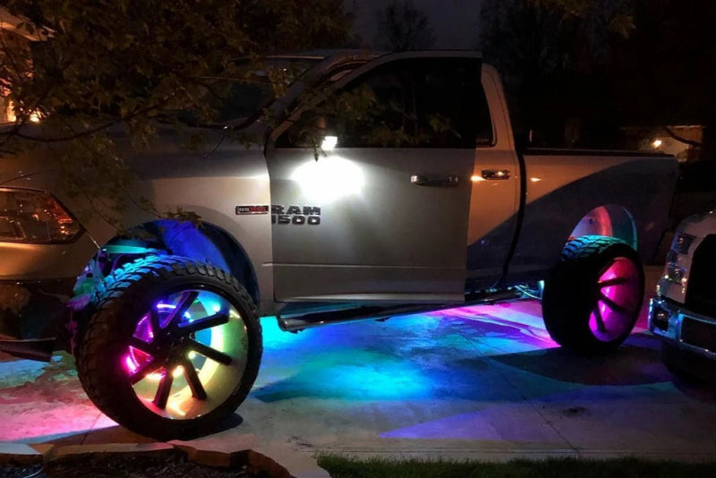 LED Illuminated Wheel Rings