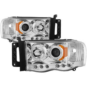 Spyder Dodge Ram 1500 02-05/Ram 2500 03-05 Projector Headlights LED Halo LED Chrm PRO-YD-DR02-HL-C