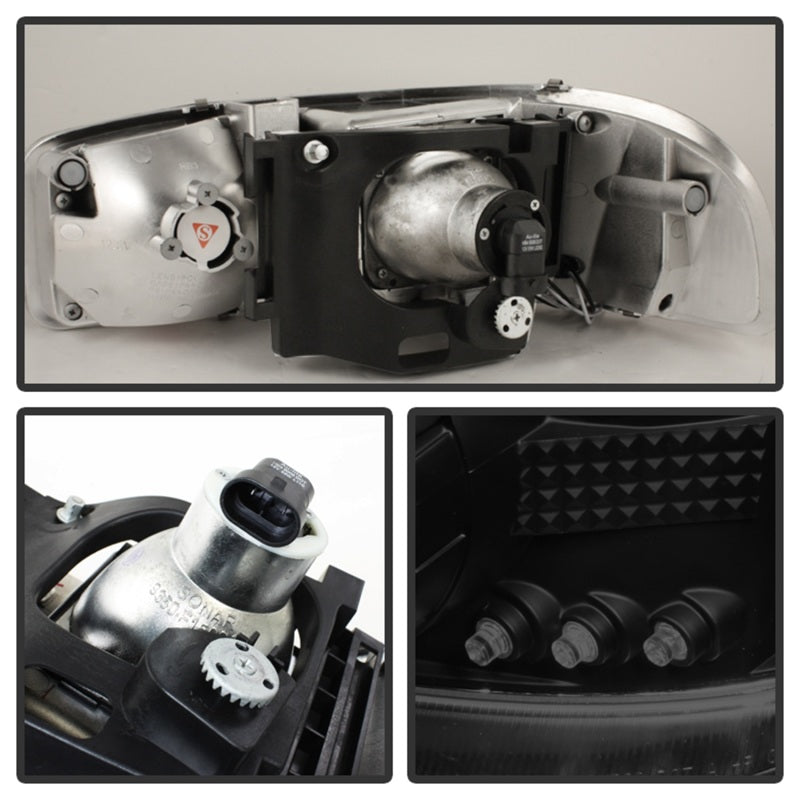 Spyder GMC Sierra 1500/2500 99-06 Projector Headlights LED Halo LED Blk Smke PRO-YD-CDE00-HL-BSM
